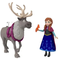 Minis Pack 6 Figuras Munecos Con Caja Set De Juego Juguete 3 Anos (Mattel Hlx04)^Frozen