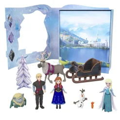 Minis Pack 6 Figuras Munecos Con Caja Set De Juego Juguete 3 Anos (Mattel Hlx04)^Frozen