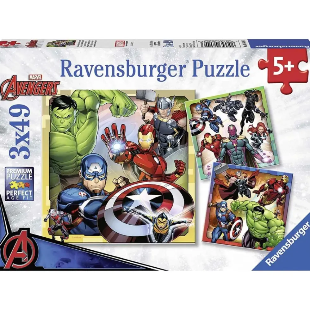 Puzzle 3 X 49 Piezas^Avengers Hot