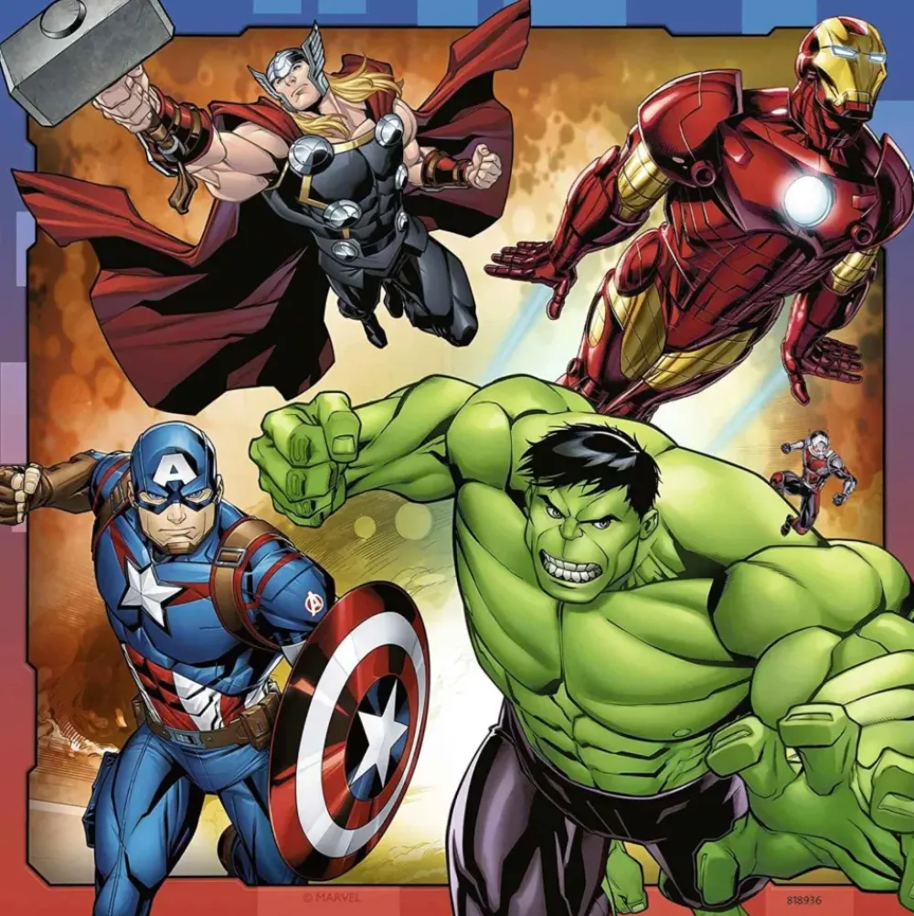 Puzzle 3 X 49 Piezas^Avengers Hot