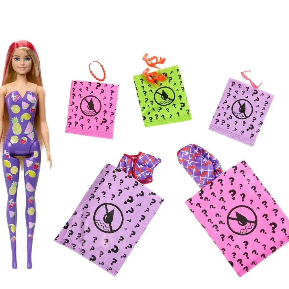 Color Reveal Frutas Muneca Revela Colores Con Agua 3 Anos^Barbie New