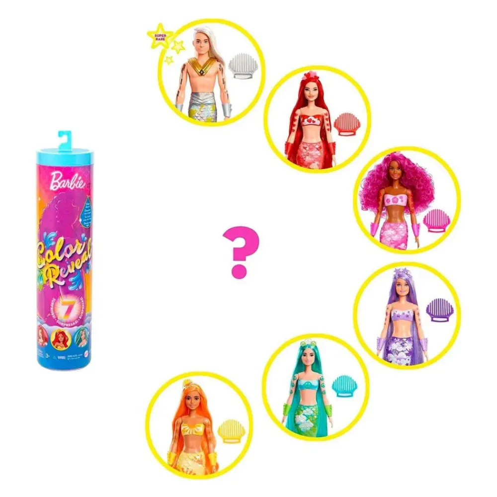 Color Reveal Sirena Arcoiris Diferentes Modelos^Barbie Discount