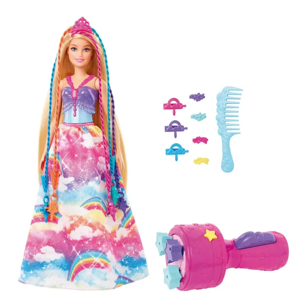 Dreamtopia Princesa Trenzas Con Accesorio^Barbie New