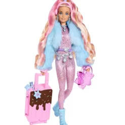 Extra Fly Muneca Con Tematica De Viajes Con Conjunto Invernal Para La Nieve Mono Ros^Barbie Outlet
