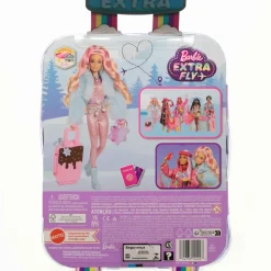 Extra Fly Muneca Con Tematica De Viajes Con Conjunto Invernal Para La Nieve Mono Ros^Barbie Outlet