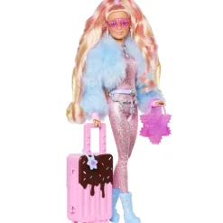 Extra Fly Muneca Con Tematica De Viajes Con Conjunto Invernal Para La Nieve Mono Ros^Barbie Outlet