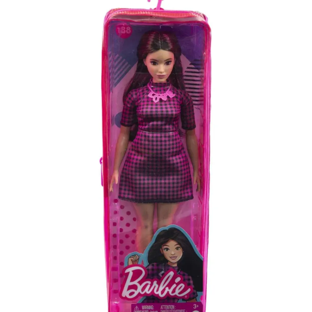 Fashionista Muneca Vestido Rosa A Cuadros^Barbie Discount