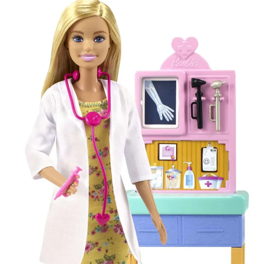 Muneca Pediatra Con Bebe Y Accesorios 3 Anos^Barbie Discount