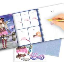 Create Your Top Model Libro Para Colorear Y Pegatinas^TopModel New