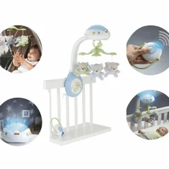 Movil Ositos Voladores Con Proyector Para Bebe Recien Nacido^Fisher Price New