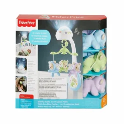 Movil Ositos Voladores Con Proyector Para Bebe Recien Nacido^Fisher Price New