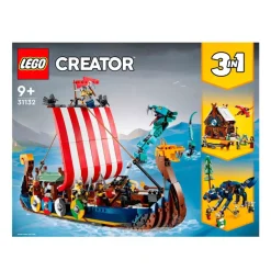 Kit De Construcción Creator 3En1 31132 Barco Vikingo Y Serpiente Midgard (1192 Piezas)^* New