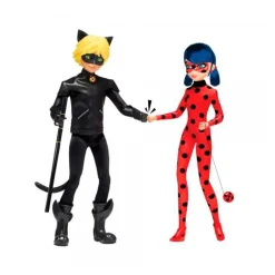 Lady Bug Pack 2 Muñecas Lady Bug Y Cat Noir^Prodigiosa Ladybug Discount