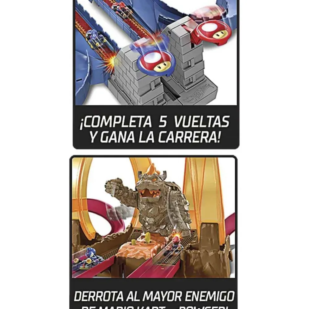 Mario Kart Pista Castillo De Bowser^Hot Wheels Online