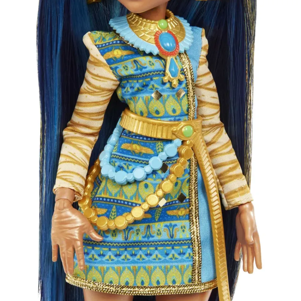Cleo De Nile Muneca Articulada Con Mascota Y Accesorios De Moda^Monster High