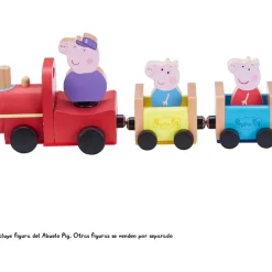 Tren De Madera Con Figura Abuelo Pig^Peppa Pig Sale