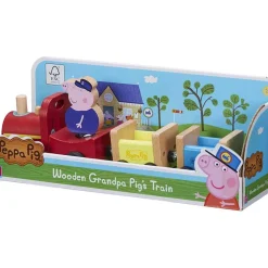 Tren De Madera Con Figura Abuelo Pig^Peppa Pig Sale