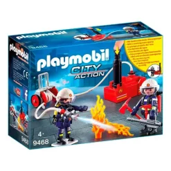 Bomberos Con Bomba De Agua 9468^Playmobil New