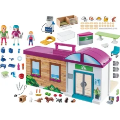 City Life Clinica Veterinaria Maletin 70146^Playmobil Online