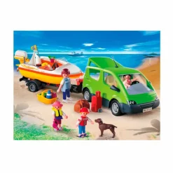 Coche Familiar Con Lancha^Playmobil Outlet