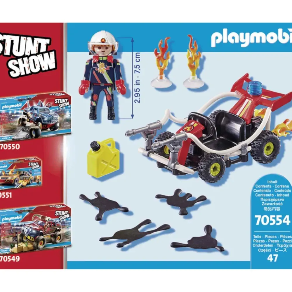 Stuntshow Kart Bombero 70554^Playmobil Hot