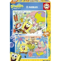 Puzzle Bob Esponja 2 X 100 Piezas^Educa Borras