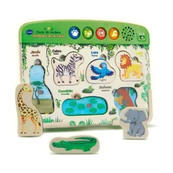 Puzzle De Madera, Animales De La Selva^VTech Best