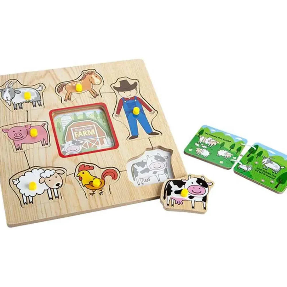 Puzzle Encajaformas Con Libro | Juguetes De Madera^Infant Planet Discount