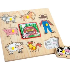 Puzzle Encajaformas Con Libro | Juguetes De Madera^Infant Planet Discount