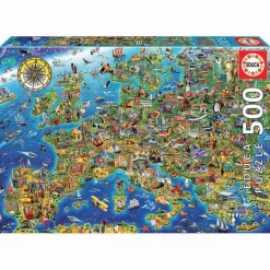 Puzzle Mapa De Europa 500 Piezas^Educa Borras New