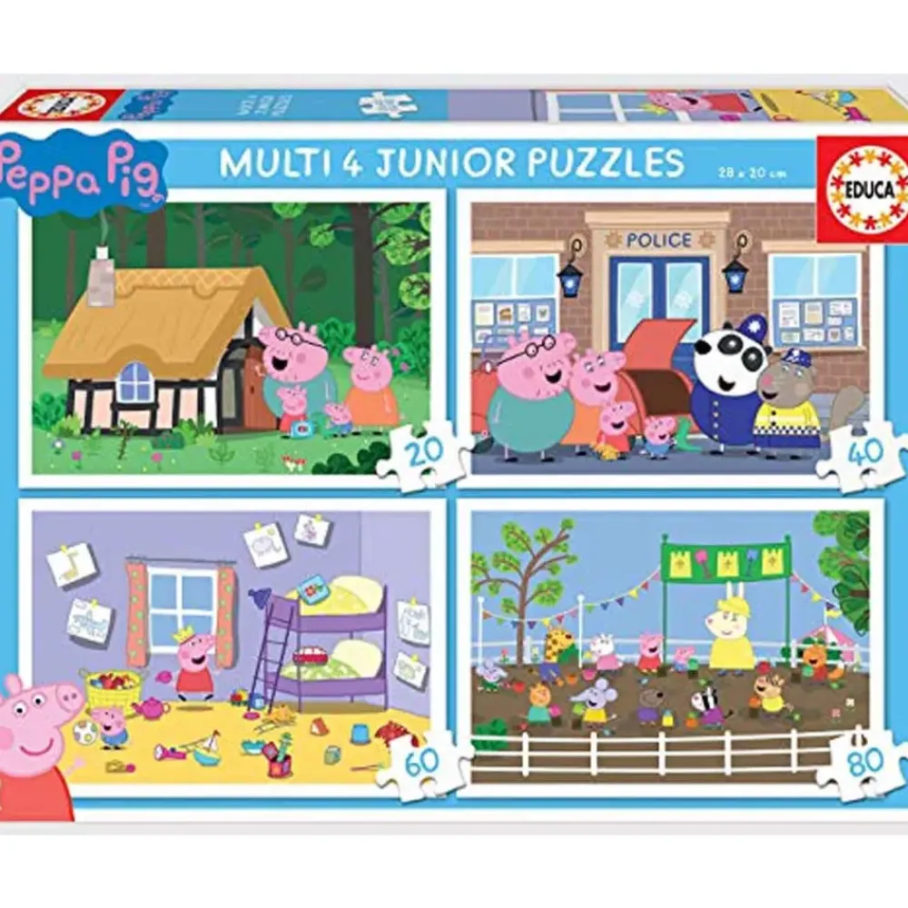 Puzzle Multi 4 Junior Peppa Pig^Educa Borras Hot