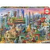 Puzzle Simbolos De Asia 1500 Piezas^Educa Borras Hot