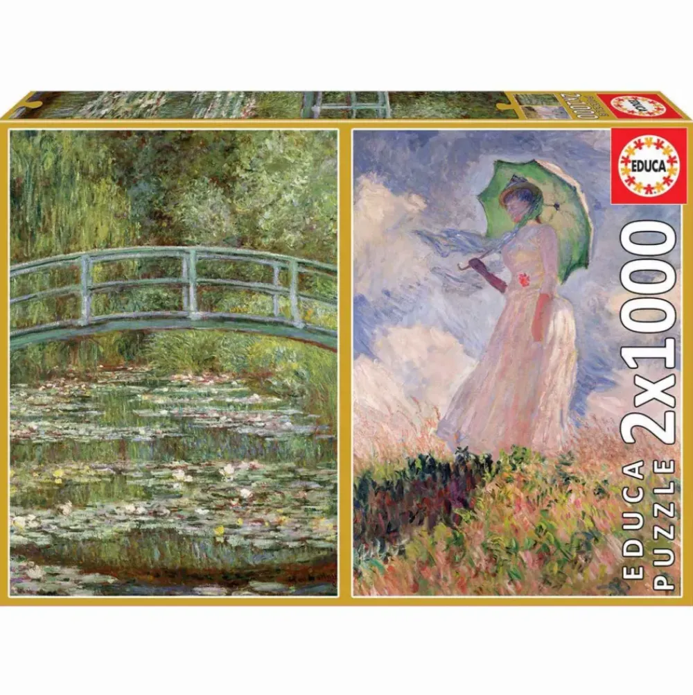 Puzzle 2X1000 Piezas Monet^Educa Borras Outlet