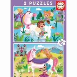 Puzzles Unicornios Y Hadas 20 Piezas^Educa Borras