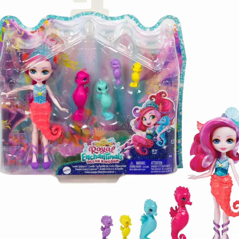 Royal Ocean Kingdom Muneca Sedda Sea Horse Con Mascota 4 Anos^Enchantimals Sale