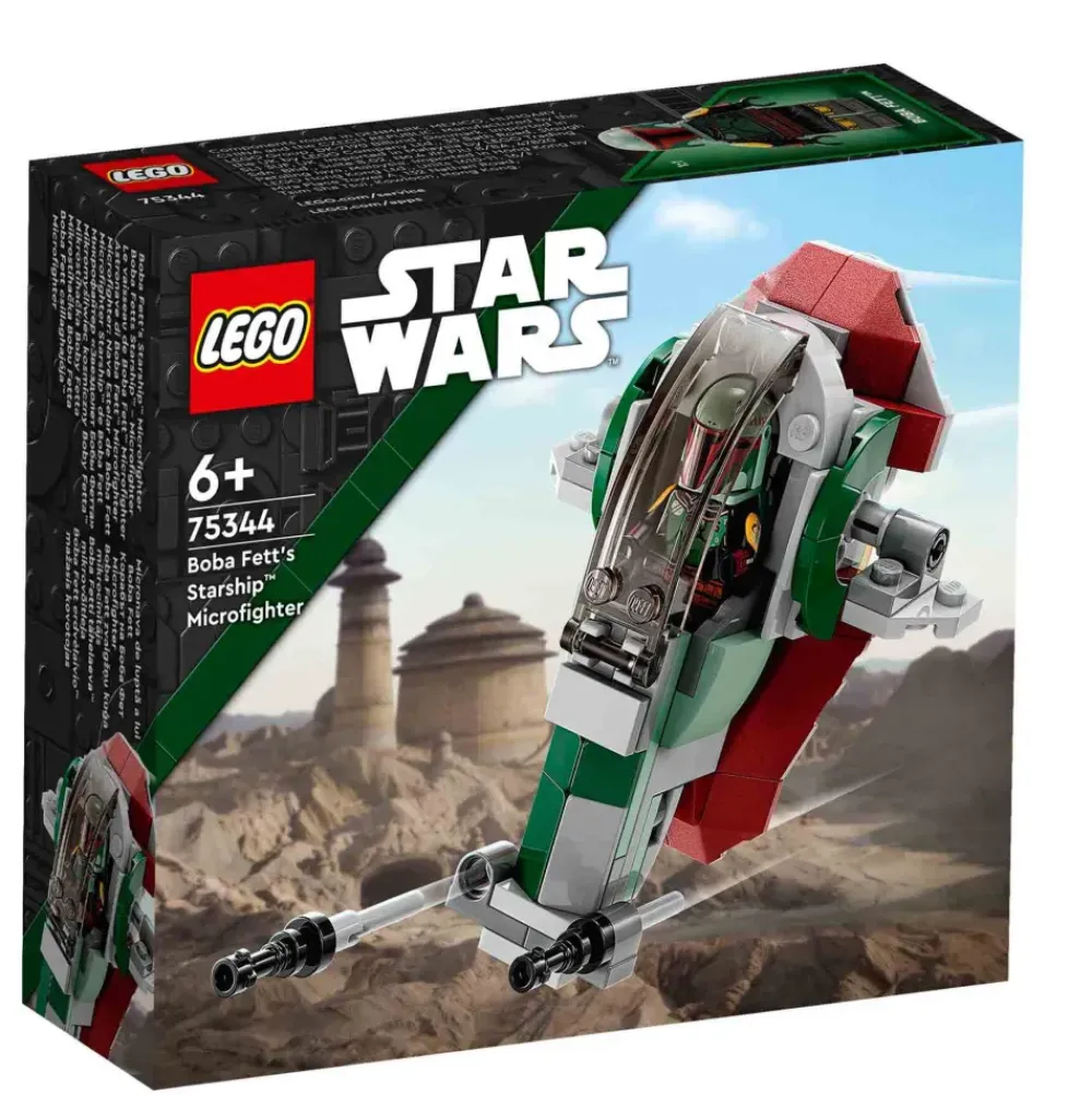 Set De Juguetes De Construcción Star Wars 75344 Microfighter: Nave Estelar De Boba Fett (85 Pie^* New