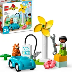 Set De Juguetes De Construcción Mi Ciudad Duplo 10985 Aerogenerador Y Coche Electrico (16 Pieza^* Best