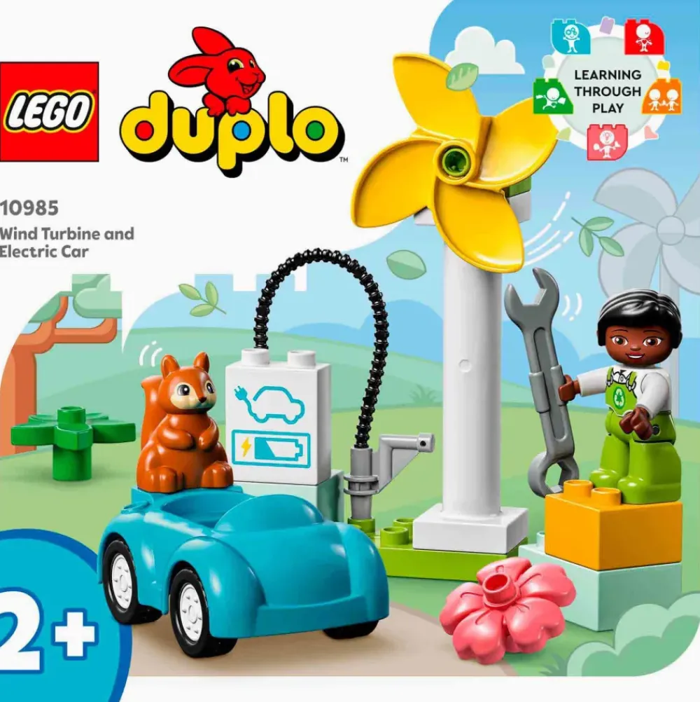 Set De Juguetes De Construcción Mi Ciudad Duplo 10985 Aerogenerador Y Coche Electrico (16 Pieza^* Best