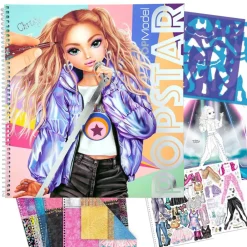 Cuaderno De Diseno Popstar Para Colorear^TopModel Best