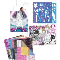 Cuaderno De Diseno Popstar Para Colorear^TopModel Best