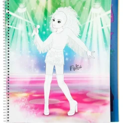 Cuaderno De Diseno Popstar Para Colorear^TopModel Best