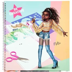 Cuaderno De Diseno Popstar Para Colorear^TopModel Best