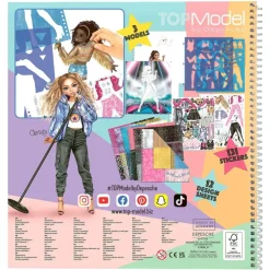 Cuaderno De Diseno Popstar Para Colorear^TopModel Best