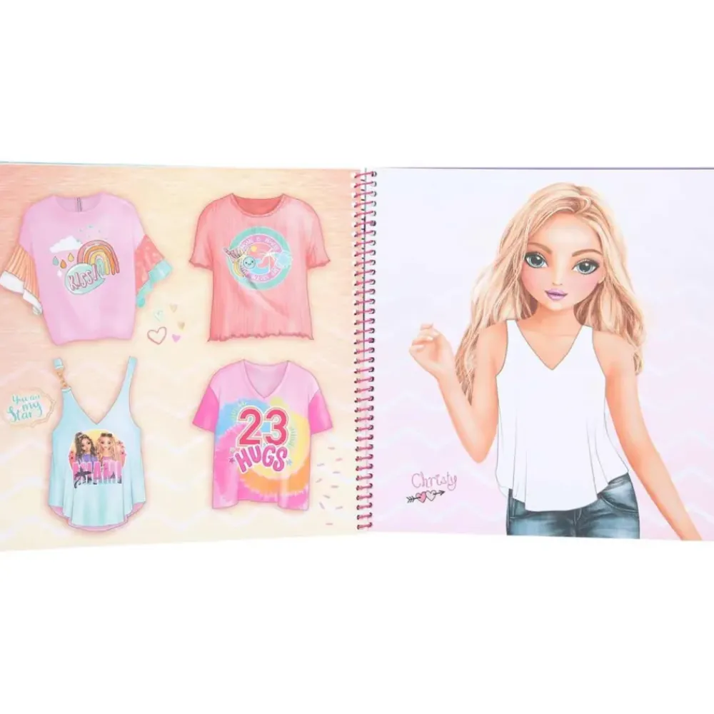 Cuaderno Para Colorear T-Shirt Designer^TopModel Hot