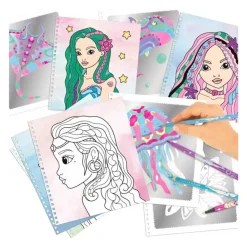 Fantasy Model Colouring Book Silver Art^TopModel Best