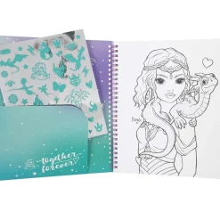 Libro De Colorear Con Lentejuelas Dragon Love^TopModel New