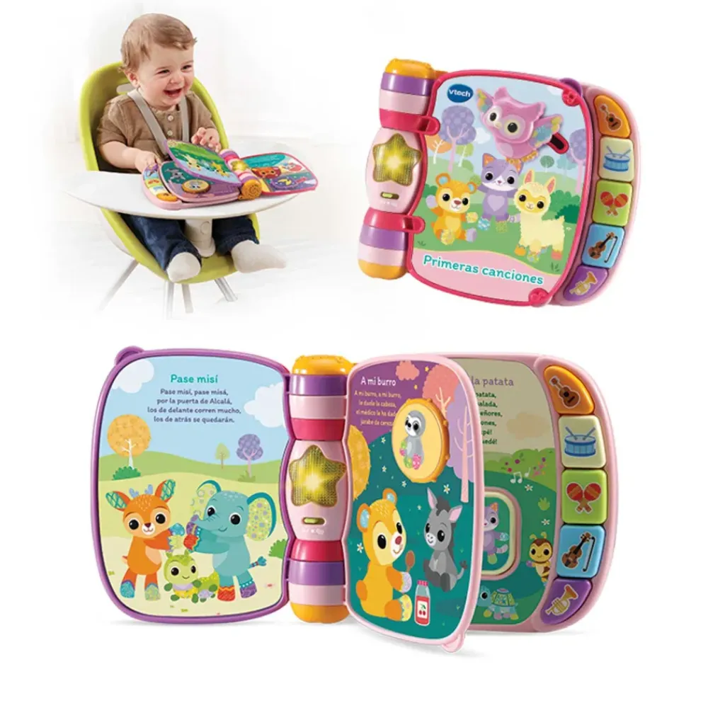 Primeras Canciones Rosa Libro Interactivo Para Bebes^VTech Online