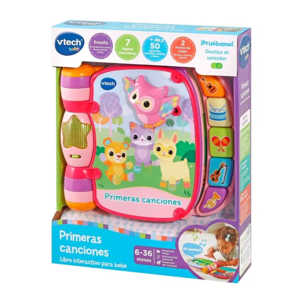 Primeras Canciones Rosa Libro Interactivo Para Bebes^VTech Online