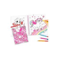 Libro De Colorear Con Unicornio Y Lentejuelas^Ylvi