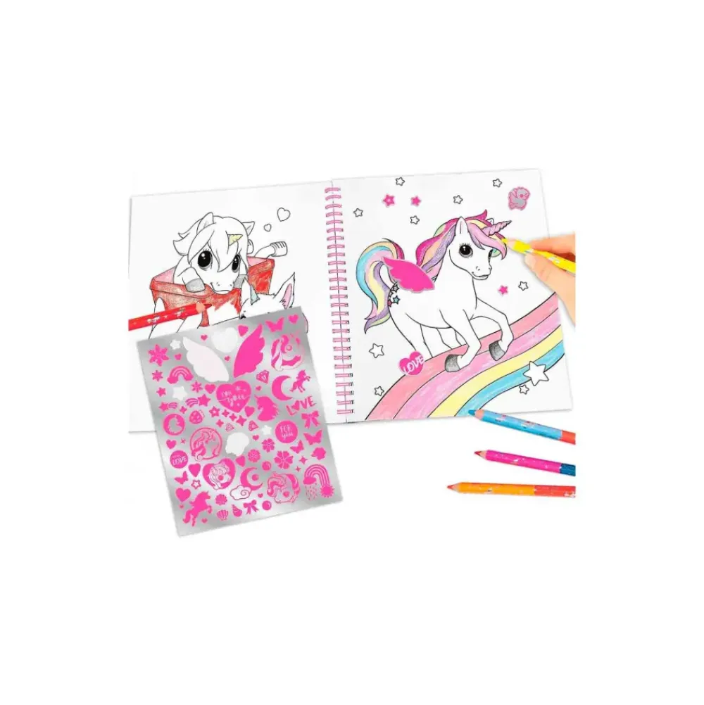 Libro De Colorear Con Unicornio Y Lentejuelas^Ylvi